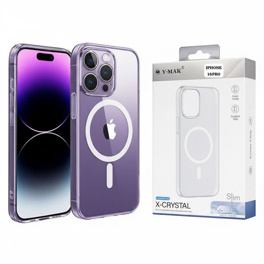 iPhone 14 Series – Hard Slim MagSafe Case (Clear)