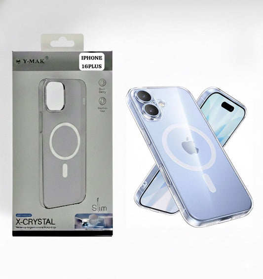 iPhone 16 Series – Hard Slim MagSafe Case (Clear)