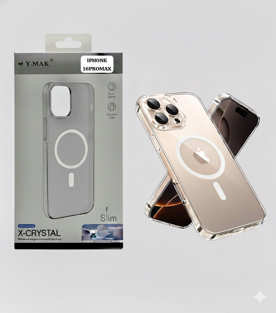 iPhone 16 Series – Hard Slim MagSafe Case (Clear)