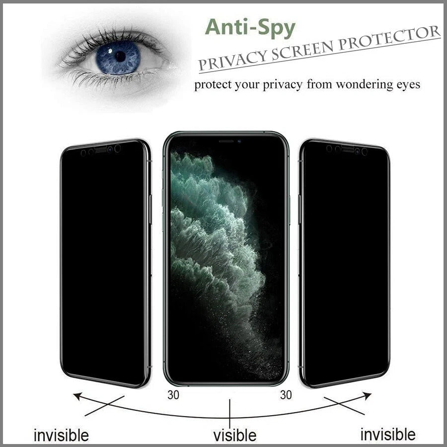 iPhone 12 Series Privacy Ceramic Screen Protector – 9H Anti-Spy