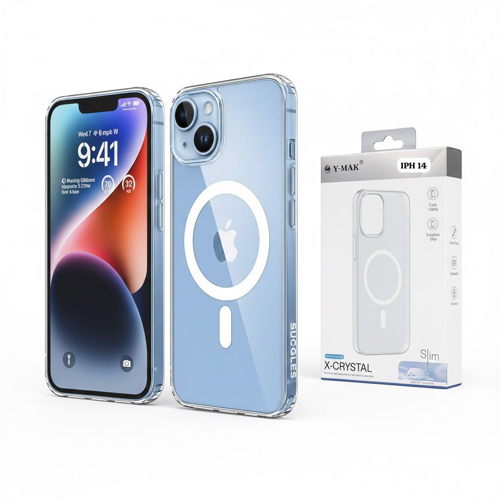 iPhone 14 Series – Hard Slim MagSafe Case (Clear)