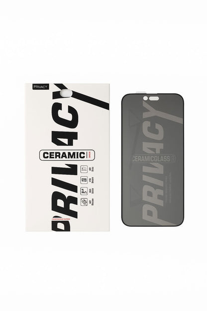 iPhone 14 Series Privacy Ceramic Screen Protector – 9H Anti-Spy