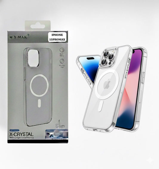 iPhone 15 Series – Hard Slim MagSafe Case (Clear)