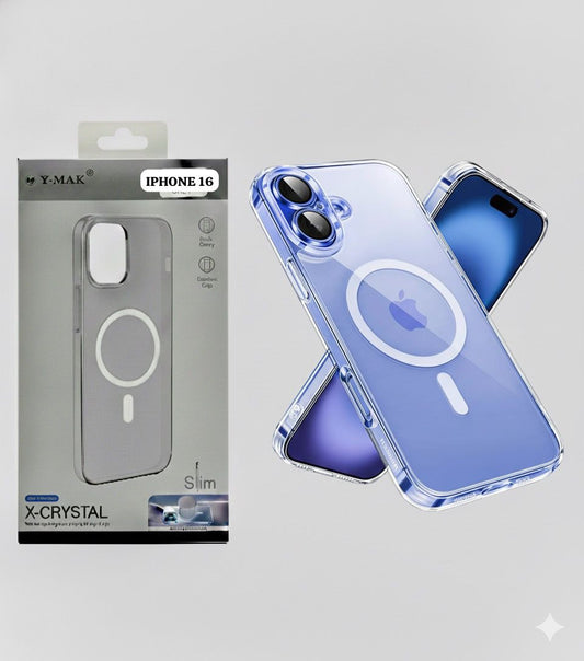 iPhone 16 Series – Hard Slim MagSafe Case (Clear)