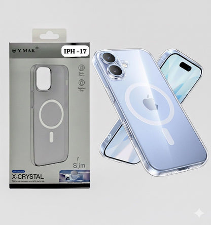 iPhone 17 Series – Hard Slim MagSafe Case (Clear)
