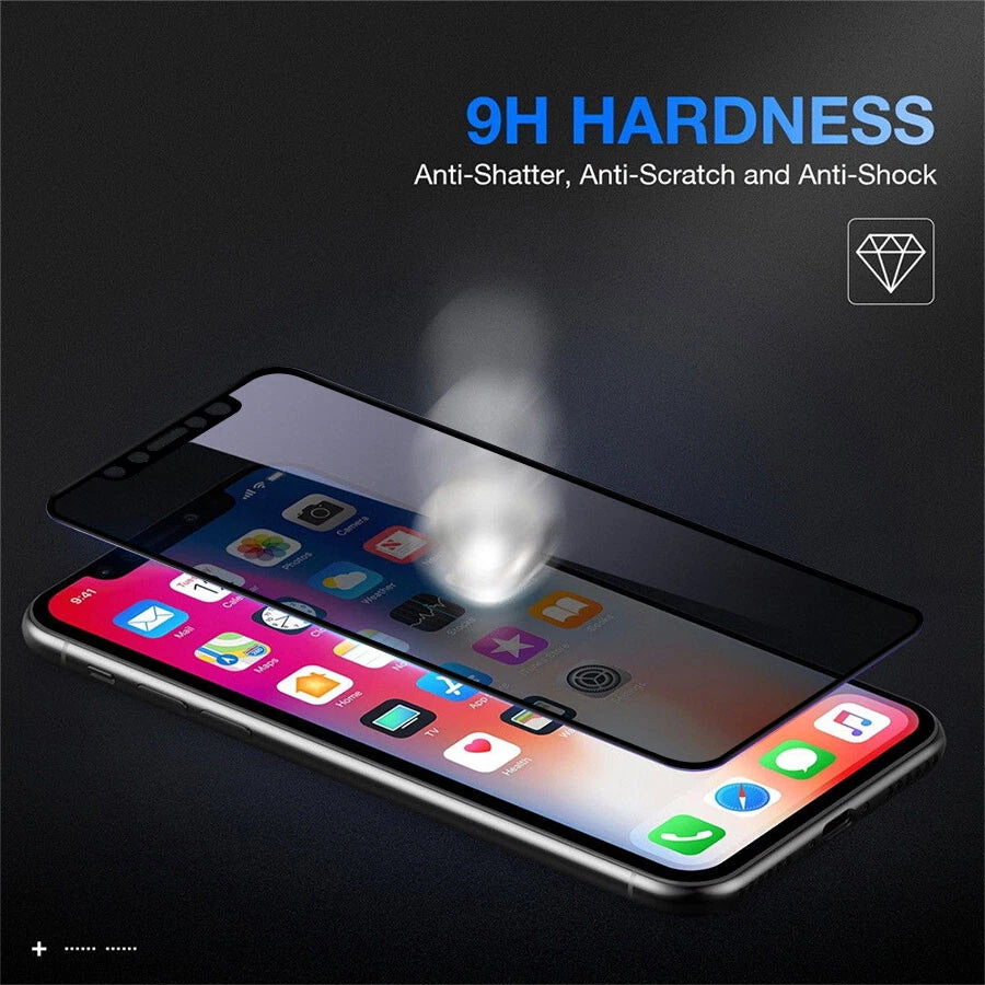 iPhone 15 Series Privacy Ceramic Screen Protector – 9H Anti-Spy