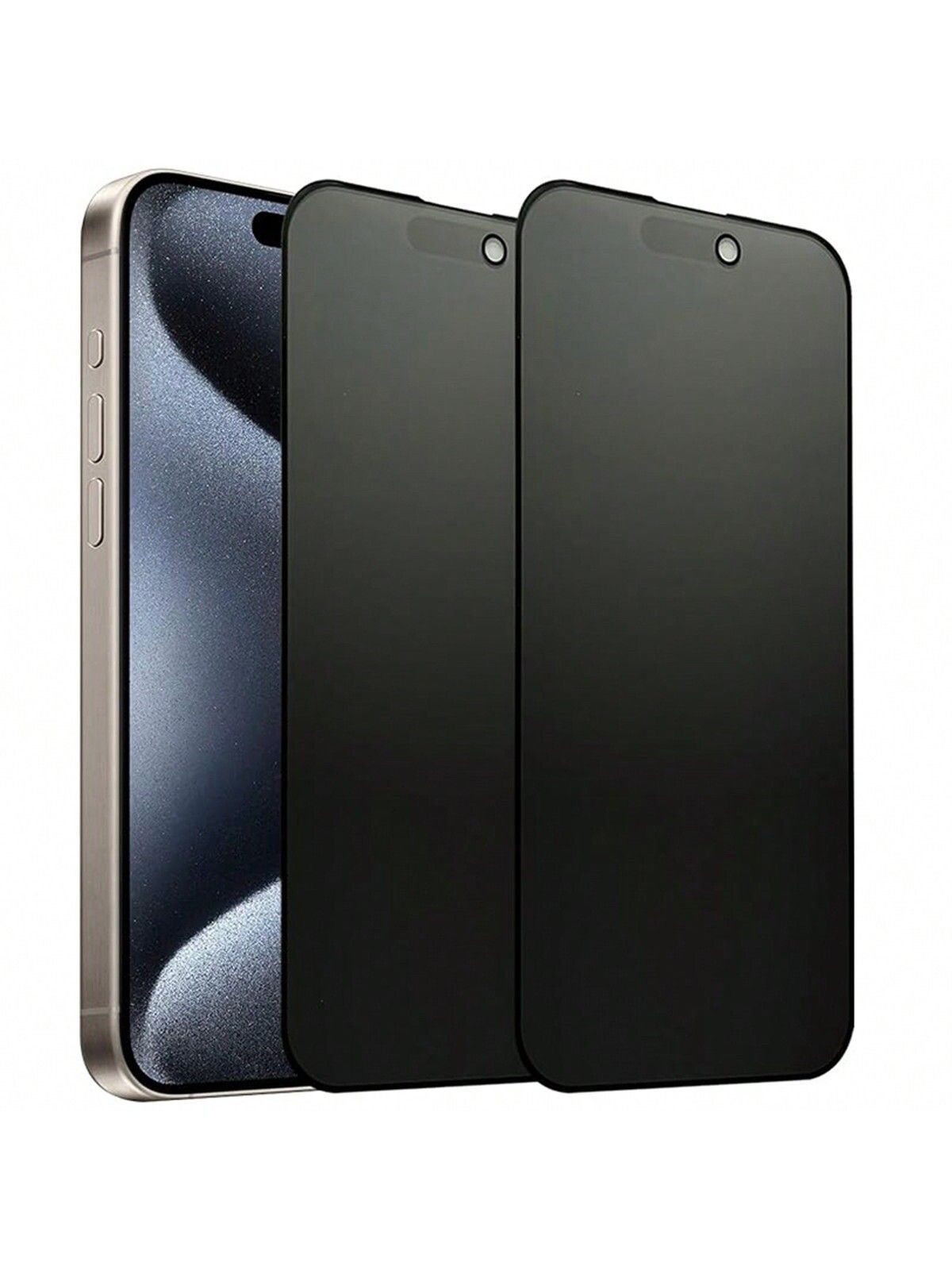 iPhone 15 Series Privacy Ceramic Screen Protector – 9H Anti-Spy