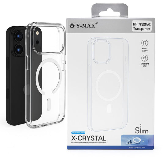 iPhone 17 Series – Hard Slim MagSafe Case (Clear)