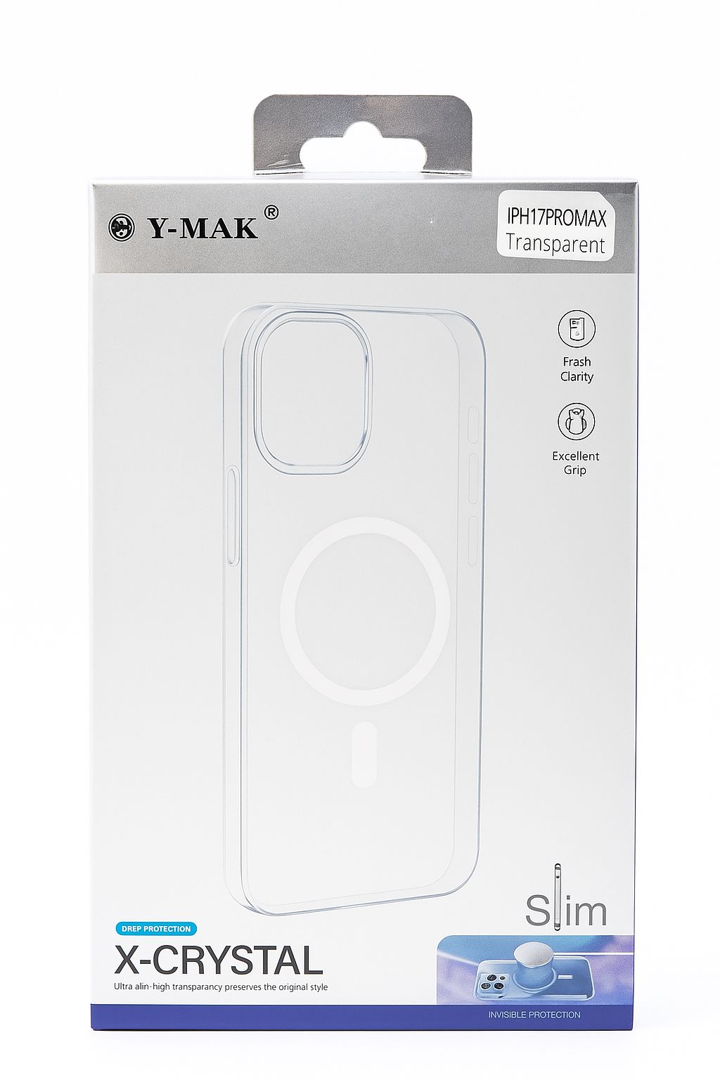 iPhone 17 Series – Hard Slim MagSafe Case (Clear)