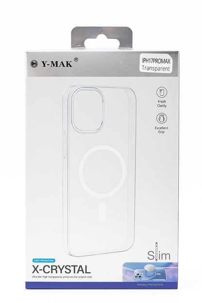 iPhone 17 Series – Hard Slim MagSafe Case (Clear)